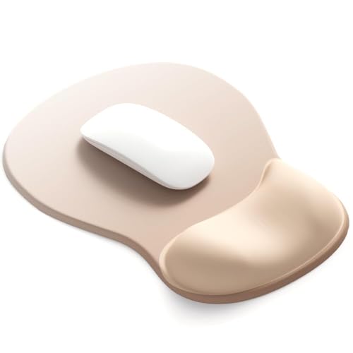 ErgoComfort Gel Wrist Rest Mouse Pad-Ergonomic Office Mousepad with Wrist Support-Non-Slip, Design Desk Accessories Mat for Home&Game Decor (06Nude Rest) - color: 06Nude Rest