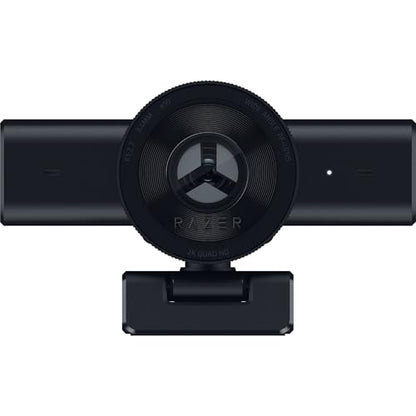 Razer Kiyo V2 X - Full HD Webcam 1080p, 60 FPS for Creators - Auto Focus - Wide Angle Lens - Built-in Microphone - Compatible with Open Broadcaster Software OBS and Xsplit | Black
