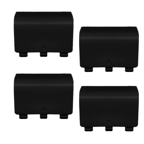 4 Pack Battery Cover for Xbox Series X/S Controller Cover[NOT for Xbox One & One X/S] Battery Back Cover for Xbox Series X/S Controller(Black) - color: Black