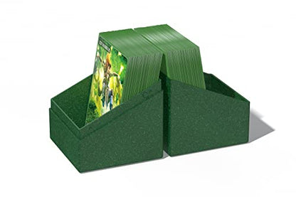 Ultimate Guard RTE Boulder 100+, Deck Case for 100 Double-Sleeved TCG Cards, Green, 97% Renewable, Made in Germany, Secure & Durable Storage - color: Green