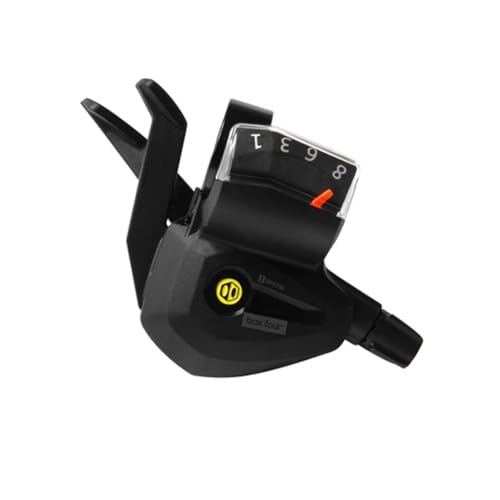 Box Four 8 Speed E-Bike Shifter 1 Gear Per Click, Non E-Bike Shifter 2 Piece Pull Lever up to 3 Gears Per Click Bicycle Shift Lever Cable for Mountain Bike Shifters, MTB, Bicycle Gear Shifter Cycling - size: Compact Multi Shift