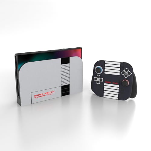 PlayVital for Nintendo Switch 2 Skin Full Set (2-Pack) - Protective Vinyl Decal Stickers for Switch 2 Console, Controllers, Handle Grips & Dock | No Residue, Anti-Scratch - Classics NES Style - color: Classics NES Style