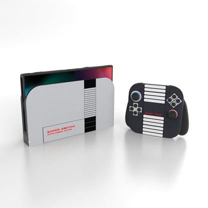 PlayVital for Nintendo Switch 2 Skin Full Set (2-Pack) - Protective Vinyl Decal Stickers for Switch 2 Console, Controllers, Handle Grips & Dock | No Residue, Anti-Scratch - Classics NES Style - color: Classics NES Style
