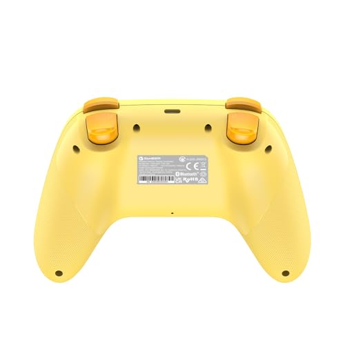 GameSir Nova Lite Wireless Controller for PC,Hall Effect Sticks & Trigger | Bluetooth Controller Gamepad with Hall Effect Trigger,Turbo,Rumble Vibration,Android, Switch & Steam Deck - color: Nova Lite(Yellow)