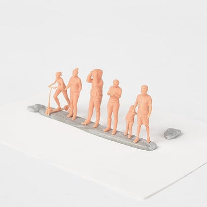 MRY-SFW Yao's Studio LYT72107 1/72 20mm Miniature Factory Building Military Car Railroad Track Accessory Props Diorama Scenery Miniature Character Model Multi Pose Figures 5pcs