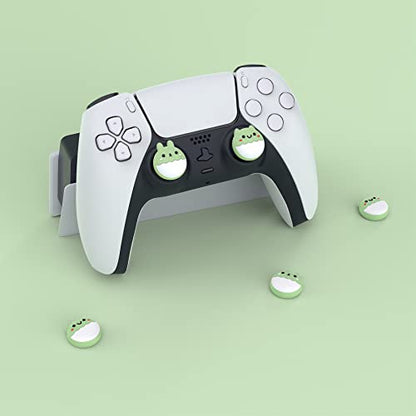 PlayVital Cute Thumb Grip Caps for ps5/ps5 Edge Controller, Joystick Caps for Switch 2 Pro/Switch Pro, Thumbstick Cover for Xbox Series X/S, Elite Series 2, Xbox One - Rabbit & Squirrel, Matcha Green - color: Rabbit & Squirrel Matcha Green