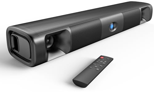 Saiyin 60W Bluetooth Sound Bar for Smart TV, TV-ARC/Optical/AUX | Clear Voice&Dual Bass Drivers, Virtual Surround Sound System, For TV/PC/Gaming/Projectors, 17 inch, Wall Mountable