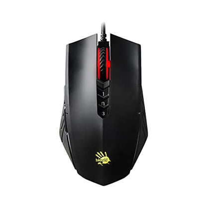 Bloody A70x Optical Gaming Mouse with Light Strike (LK) Switch & Scroll - Fully Programmable and Advance Macros (A70x-MatteBlack) - color: A70x-MatteBlack