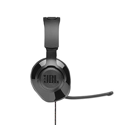 JBL Quantum 200 - Wired Over-Ear Gaming Headset with Voice Focus Directional flip-up mic and Memory Foam Ear Cushions (Black),(Pack of 4) - size: Large (Pack of 4)