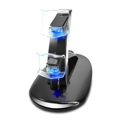 Controller Charger Charging Station Dual USB Charging Dock for Pro Slim Controllers with Led Indicator for Gamepad Storage