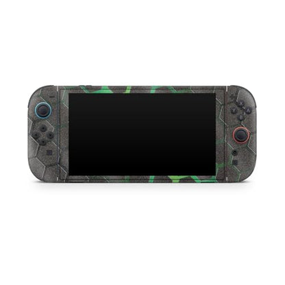 Glossy Glitter Gaming Skin Compatible with Nintendo Switch 2 Console Only - Green Hex - Premium 3M Vinyl Protective Wrap Decal Cover - Easy to Apply | Crafted in The USA by MightySkins - color: Green Hex, size: Switch 2 Console Skin Only, style: Glossy Gl