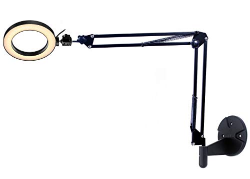Desk & Wall Ring Light Kit - 6'' USB Ring Light with Mount Stand for YouTube, Task, Craft, Architect, Drafting, Repair