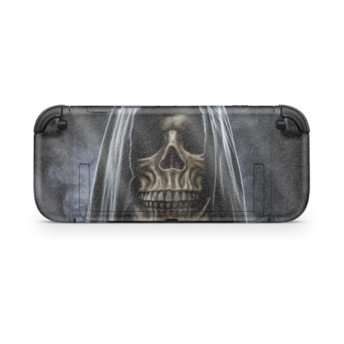Glossy Glitter Gaming Skin Compatible with Nintendo Switch 2 Console Only - Reaper Skull - Premium 3M Vinyl Protective Wrap Decal Cover - Easy to Apply | Crafted in The USA by MightySkins - color: Reaper Skull, size: Switch 2 Console Skin Only, style: Glo