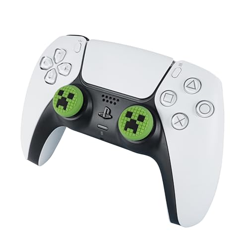 TIKOdirect Thumb Grip Caps for PS5, PS4, Switch 2 Pro, Soft Silicone Thumb Grips, Thumb Joystick Cap for ps5/ps4 controller, 4 psc/ 2 pairs, Green - color: Green