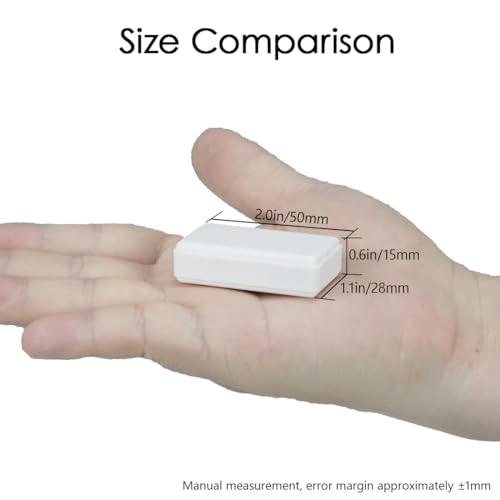 LeMotech Project Box 10 Pieces ABS Plastic Electrical Project Case Small Junction Box for Electronics White 1.97 x 1.10 x 0.59 inch (50 x 28 x 15 mm) - color: 10 pieces, size: 1.97"x 1.10"x 0.59"