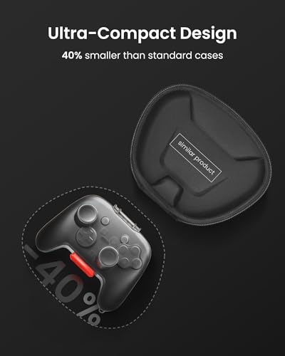 tomtoc Case for Nintendo Switch 2 Pro Controller, Military Grade Protection | Protective Hard Slim Storage Case, Hard Shell Joystick Protector, Space-Saving, Shock-proof Anti-scratch for Travel Daily Use