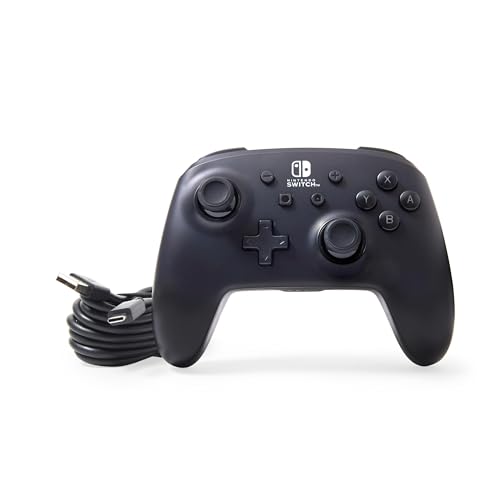 PowerA™ Enhanced Wireless Controller for Nintendo Switch with Lumectra™ – Galactic Vortex, RGB lighting reveals a hidden galaxy design, rechargeable battery, motion controls, officially licensed - style: Ghost RGB Lighting