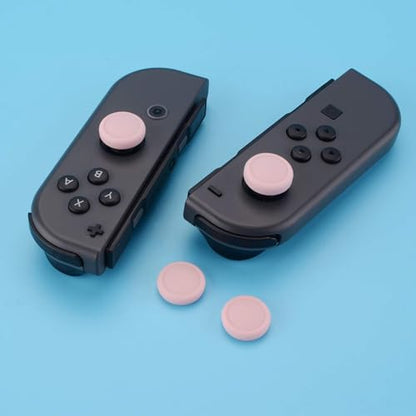 eXtremeRate PlayVital Switch Joystick Caps, Thumbstick Caps, Silicone Analog Cover for Switch Lite & OLED Joycon Thumb Grips - Cherry Blossoms Pink - color: Cherry Blossoms Pink
