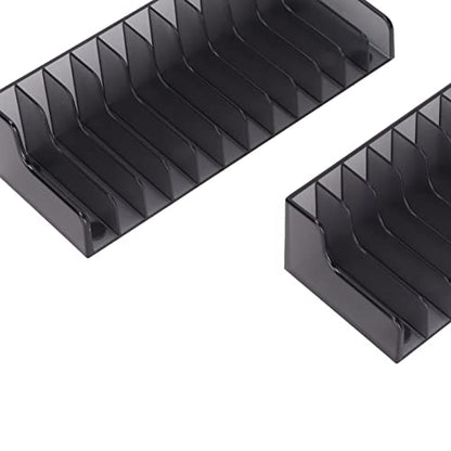 Estink Game Card Storage Stand 24-Slot ABS Tabletop Display Rack | Durable plastic , holds 12 cartridges and 12 discs, compact media shelf, fits Switch and Lite gaming setups,