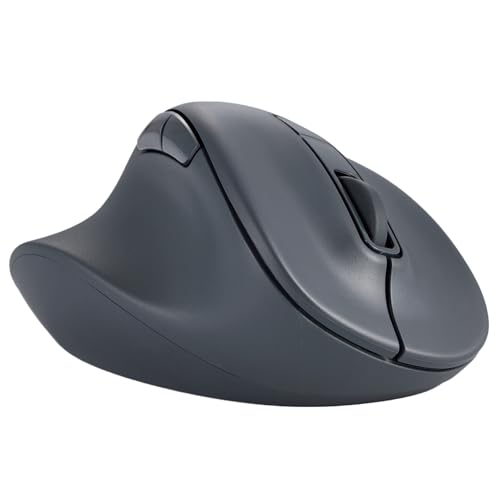 ELECOM Left Hand Bluetooth Wireless Ergonomic Mouse, Silent Click, 2000DPI, 5 Buttons, Optical Sensor, Compatible with PC, Mac, Laptop, EX-G, Msize Black (M-XGM31BBSKBK) - color: Left Hand_Black, size: Medium