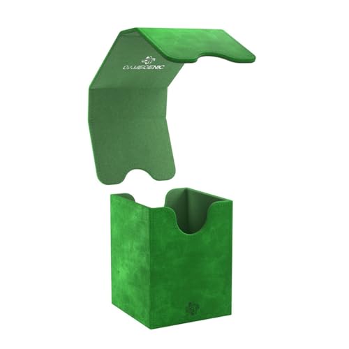 GameGenic Deck Box – Squire XL Green 100CT – Durable and Sturdy TCG, OCG, CCG Card Storage – Compatible with Pokemon, Yugioh, Commander, and MTG Magic: The Gathering Cards - color: Green