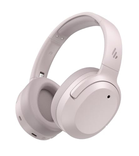Edifier W820NB Plus Gen 2 Over-Ear Noise Cancelling Headphone, Smoky Pink | -49 dB ANC, LDAC Hi-Res Audio, Bluetooth 6.1 & Multipoint, 40mm Titanium Driver, 88H Playtime, Spatial Sound, AI Clear Calls - color: Smoky Pink