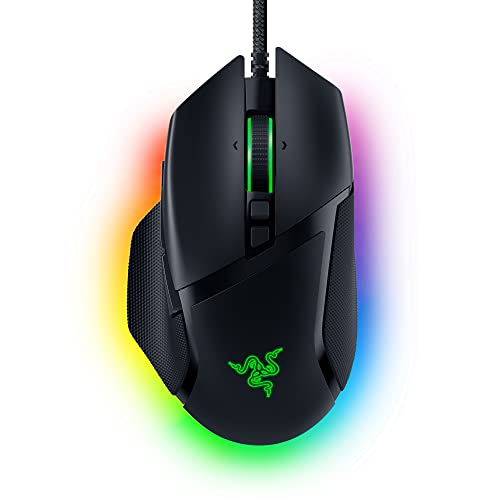 Razer Basilisk V3 Customizable RGB Wired Ergonomic Gaming Mouse, Black | Fastest Gaming Mouse Switch, Chroma RGB Lighting, 26K DPI Optical Sensor, 11 Programmable Buttons, HyperScroll Tilt Wheel - color: Black
