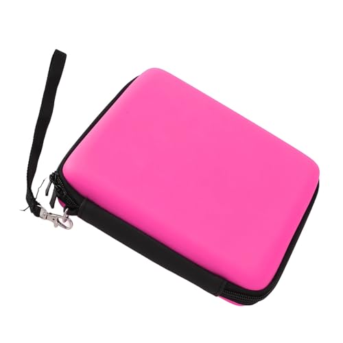 LUCKDANO Carrying Case for 2DS - Protective Hard Shell with 8 Game Card Holders - Compatible with 2DS Console Accessories Shockproof & Travel Case Portable Pouch with Wrist (#12) - color: Pink