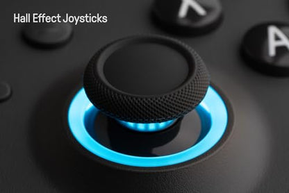8Bitdo Ultimate C Wired Controller with RGB Lighting Fire Ring - Dark Gray | Officially Licensed, Hall Effect Joysticks, Hall Trigger, 3.5mm Audio Jack, for Xbox Series X|S, Xbox One, Windows 10/11 - color: Dark Gray