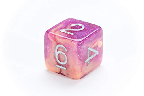 Gate Keeper Games & Dice Gatekeeper Games Aether Dice Rasberry and Cream, Multi - style: Raspberry