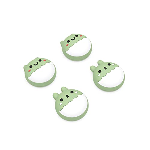 PlayVital Cute Thumb Grip Caps for ps5/ps5 Edge Controller, Joystick Caps for Switch 2 Pro/Switch Pro, Thumbstick Cover for Xbox Series X/S, Elite Series 2, Xbox One - Rabbit & Squirrel, Matcha Green - color: Rabbit & Squirrel Matcha Green