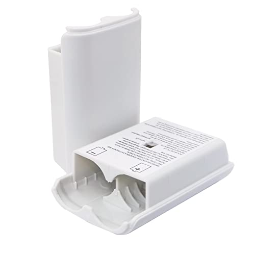 10x Battery Cover Case for Xbox 360 Wireless Controller,Replacement Battery Pack Shell Compatible with Xbox 360 - White