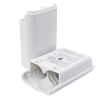10x Battery Cover Case for Xbox 360 Wireless Controller,Replacement Battery Pack Shell Compatible with Xbox 360 - White