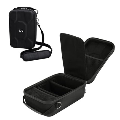 JJC Hard Camera Case Bag for Canon Rebel T7 EOS R5 R6 Sony A7 V IV w/Lens | Waterproof EVA Shell, Includes Two Removable Drivers & Shoulder Strap, Dual-Zippered Closure, Mesh Pocket, Travel Friendly