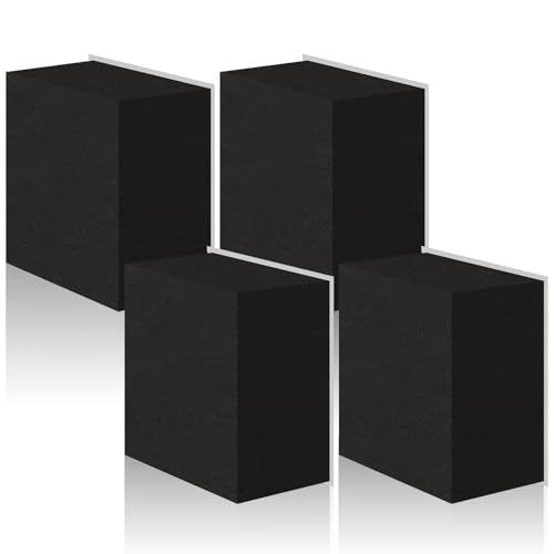 4 Pcs 2" Thick Foam Padding Sheet with Adhesive Backing Block | 4 Inch x 4 Inch, Closed Cell, Self Stick Neoprene Insulation Foam Sheet, Black, for Furniture Cars Speakers - color: Black, size: 2 Inch Thick, 4 x 4 Inches