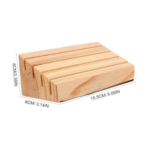 Yardwe Wooden Playing Card Holder Stand for Game Cards Dual Function Storage Rack Hands-Free Organizer for Board Games and Poker and Collectors