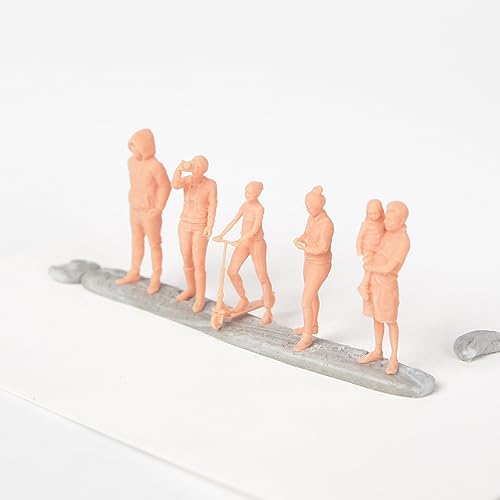 MRY-SFW Yao's Studio LYT72106 1/72 20mm Miniature Factory Building Military Car Railroad Track Accessory Props Diorama Scenery Miniature Character Model Multi Pose Figures5pcs