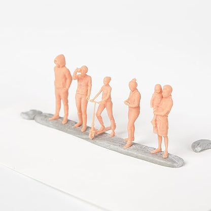 MRY-SFW Yao's Studio LYT72106 1/72 20mm Miniature Factory Building Military Car Railroad Track Accessory Props Diorama Scenery Miniature Character Model Multi Pose Figures5pcs