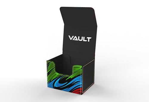 Vault- TCG/MTG 100+ Card Color Combo Deck Box (Blue/Green/Red) - color: Blue/Red/Green