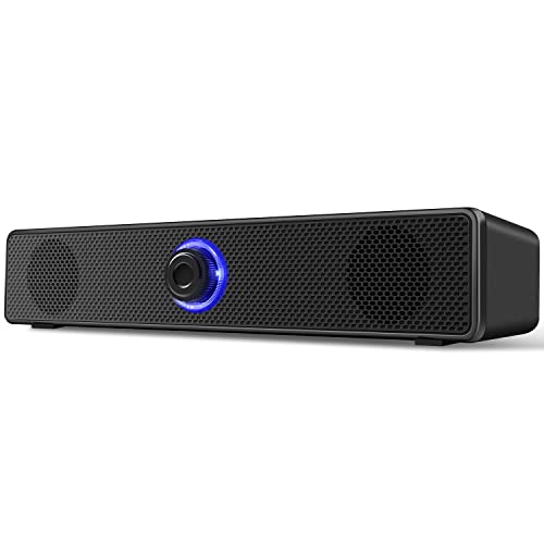 Computer Speakers, USB-A Powered PC Speakers Wired Stereo Desktop Speakers with 3.5mm AUX Audio Plug (No Bluetooth) for Computer, Desktop, Laptop, PC [2026 Version]