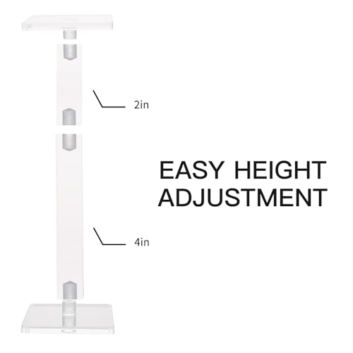 Kalami Flying Mini Combat Riser for DND with 1" Base | Acrylic Flight Stand for Miniature Characters in Tabletop RPG Terrain - size: 1 in-Standard
