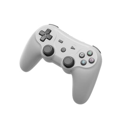 Retro Fighters Defender Pro Wireless Controller for PS1, PS2, PS3, Switch, & PC | 2.4GHz & Bluetooth (Classic Gray) - color: Classic Gray