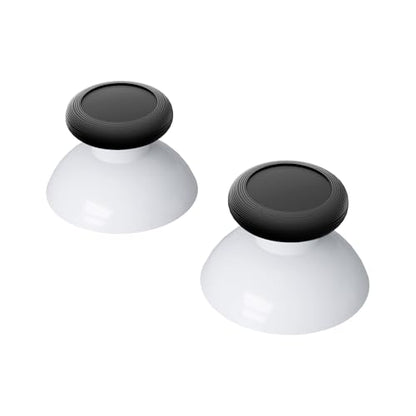 eXtremeRate Robot White & Black Replacement 3D Joystick Thumbsticks, Analog Thumb Sticks with Cross Screwdriver for Nintendo Switch Pro Controller - color: Black & Robot White
