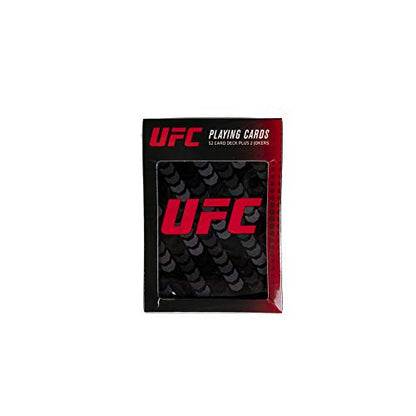 UFC Playing Cards Logo Octagon, Black/White, One Size