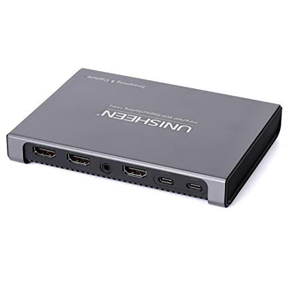 4K 144FPS hdmi Capture Card-HDMI to USB 3.0、Type C Video Capture Device for Streaming,PIP Switchable,Device for Streaming, Live Broadcasting, Video Conference, Teaching, Gaming