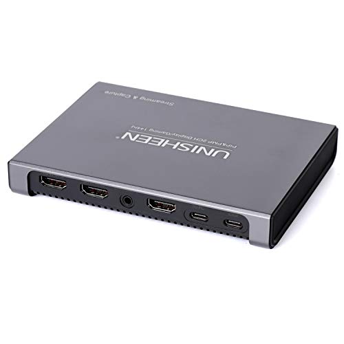 4K 144FPS hdmi Capture Card-HDMI to USB 3.0、Type C Video Capture Device for Streaming,PIP Switchable,Device for Streaming, Live Broadcasting, Video Conference, Teaching, Gaming