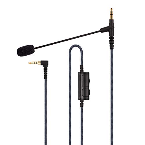 Cable Boom Microphone - Volume Control for PlayStation PS4 or Xbox One Controller, PC, Tablet ,Laptop, Smartphone - Boompro Gaming Mic compatible with V-Moda or Most Other 3.5mm Jack Headphone 150CM - color: For-3.5mm-Jack