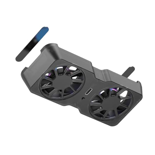 Handheld Gaming Cooling Fan, Magnetic-Console Cooler Fan with 45 Mm Dual-Silent Compact Portable Heat Dispersion Console-Airflow