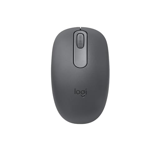 Logitech M196 Compact Ambidextrous Bluetooth Wireless Mouse - Graphite | Bluetooth connectivity, no USB receiver, quiet clicks, 3 non-customizable buttons, 12-month battery life, PC Mac compatible - color: Graphite