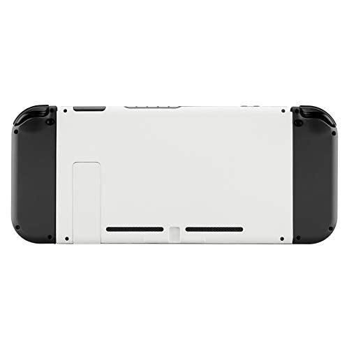 eXtremeRate White Console Back Plate for Nintendo Switch, DIY Replacement Housing Shell Case for Nintendo Switch Console with Kickstand [Only the Backplate, NOT the Console] - color: White